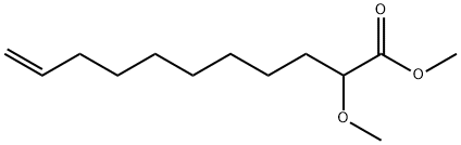 2-メトキシ-10-ウンデセン酸メチル 化学構造式