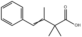 (E)-2,2,3-trimethyl-4-phenyl-but-3-enoic acid Structure