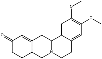 5,6,8,8a,9,10,13,13a-オクタヒドロ-2,3-ジメトキシ-11H-ジベンゾ[a,g]キノリジン-11-オン 化学構造式