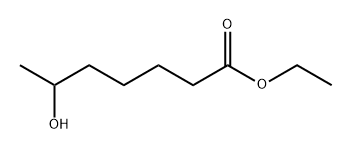 6-ヒドロキシヘプタン酸エチル 化学構造式