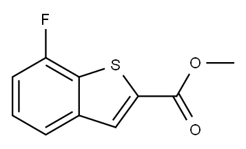 7-氟苯并[B]噻吩-2-羧酸甲酯 结构式