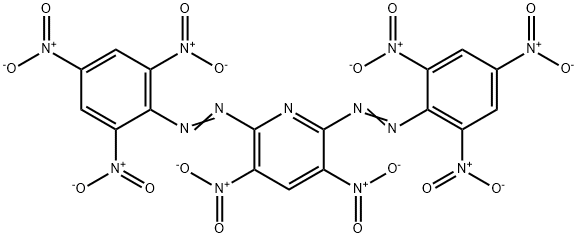2,6-Bis(picrylazo)-3,5-dinitropyridine Struktur