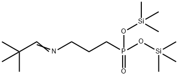 [3-[(2,2-Dimethylpropylidene)amino]propyl]phosphonic acid bis(trimethylsilyl) ester Struktur
