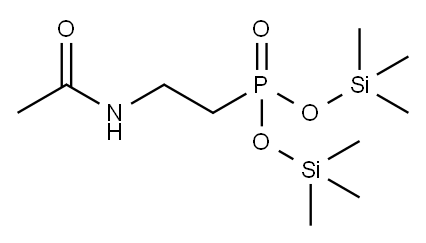 [2-(Acetylamino)ethyl]phosphonic acid bis(trimethylsilyl) ester Structure