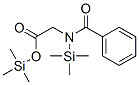 N-Benzoyl-N-(trimethylsilyl)glycine (trimethylsilyl) ester Struktur