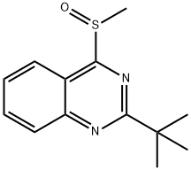 2-(1,1-Dimethylethyl)-4-methylsulfinylquinazoline Struktur