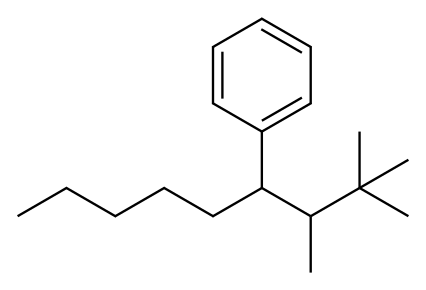 1-(1,2,2-Trimethylpropyl)hexylbenzene Structure