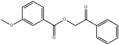 3-メトキシ安息香酸フェナシル 化学構造式