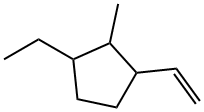1-Ethenyl-3-ethyl-2-methylcyclopentane Struktur