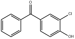 (3-クロロ-4-ヒドロキシフェニル)フェニルメタノン 化学構造式