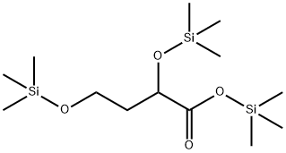 2,4-ビス(トリメチルシリルオキシ)酪酸トリメチルシリル 化学構造式