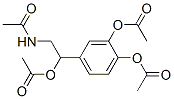 N-[2-アセチルオキシ-2-[3,4-ビス(アセチルオキシ)フェニル]エチル]アセトアミド 化学構造式