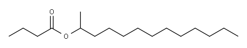 Butyric acid, 2-tridecyl ester Structure