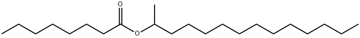 オクタン酸1-メチルトリデシル 化学構造式