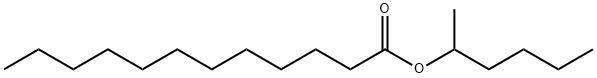 ラウリン酸1-メチルペンチル 化学構造式