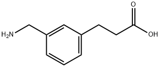 3-[3-(アミノメチル)フェニル]プロピオン酸一水和物 化学構造式