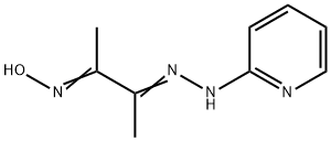 N-Hydroxy-3-[2-(2-pyridyl)hydrazono]-2-butanimine Struktur