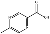 5-メチルピラジン-2-カルボン酸 化学構造式