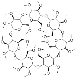 トリメチル-β-シクロデキストリン 化学構造式