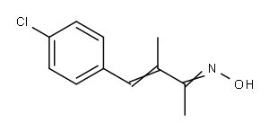 4-(4-Chlorophenyl)-3-methylbut-3-en-2-oxime Structure