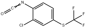 2-CHLORO-1-ISOCYANATO-4-TRIFLUOROMETHYLSULFANYL-BENZENE Structure