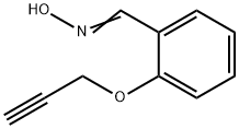 2-(2-プロピニルオキシ)ベンゼンカルブアルデヒドオキシム 化学構造式