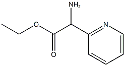 ETHYL 2-AMINO-2-(PYRIDINE-2-YL)ACETATE, 55243-15-7, 结构式