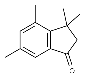 3,3,4,6-テトラメチル-1-インダノン 化学構造式