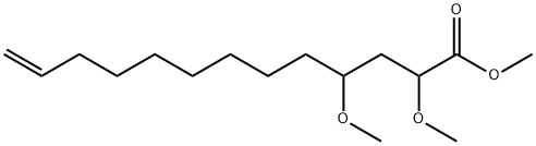 2,4-ジメトキシ-12-トリデセン酸メチル 化学構造式