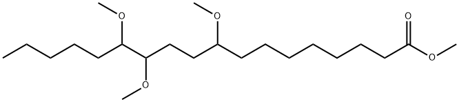 9,12,13-Trimethoxyoctadecanoic acid methyl ester Struktur