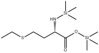 4-(Ethylthio)-2-[(trimethylsilyl)amino]butyric acid trimethylsilyl ester Struktur
