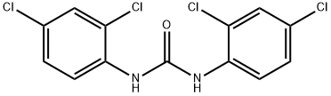 N,N'-ビス(2,4-ジクロロフェニル)尿素 化学構造式