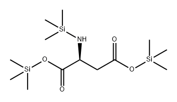 N-トリメチルシリル-L-アスパラギン酸ビス(トリメチルシリル) 化学構造式