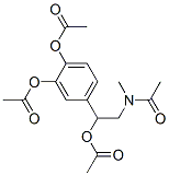 N-[2-(アセチルオキシ)-2-[3,4-ビス(アセチルオキシ)フェニル]エチル]-N-メチルアセトアミド 化学構造式