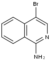 1-氨基-4-溴异喹啉 结构式