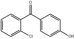 2-クロロ-4'-ヒドロキシベンゾフェノン 化学構造式