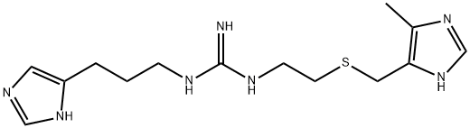 1-[3-(1H-イミダゾール-4-イル)プロピル]-3-[2-[[(5-メチル-1H-イミダゾール-4-イル)メチル]チオ]エチル]グアニジン 化学構造式