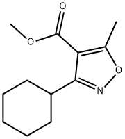 4-Isoxazolecarboxylicacid,3-cyclohexyl-5-methyl-,methylester(9CI) Structure