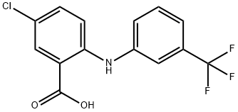 Benzoic  acid,  5-chloro-2-[[3-(trifluoromethyl)phenyl]amino]- Struktur