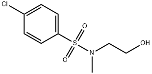 4-chloro-N-(2-hydroxyethyl)-N-methylbenzenesulphonamide Struktur