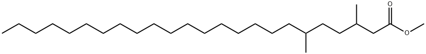 3,6-ジメチルテトラコサン酸メチル 化学構造式