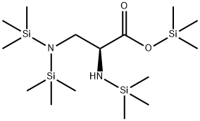 3-[ビス(トリメチルシリル)アミノ]-2-(トリメチルシリルアミノ)プロピオン酸トリメチルシリル 化学構造式