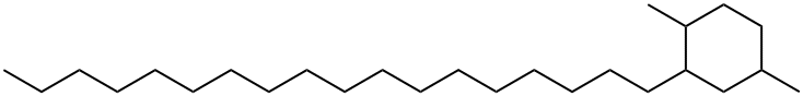 1,4-ジメチル-2-オクタデシルシクロヘキサン 化学構造式