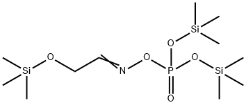 [(Trimethylsilyl)oxy]acetaldehyde O-[bis[(trimethylsilyl)oxy]phosphinyl]oxime Struktur