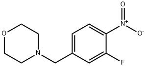 4-(3-FLUORO-4-NITROBENZYL)MORPHOLINE Structure
