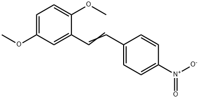 2,5-二甲氧基-4'-硝基二苯乙烯 结构式