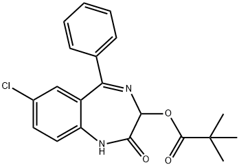 匹伏西泮, 55299-10-0, 结构式