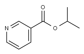 3-ピリジンカルボン酸1-メチルエチル 化学構造式