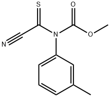 Carbamic  acid,  (cyanothioxomethyl)(3-methylphenyl)-,  methyl  ester  (9CI) Struktur