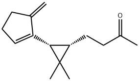 4-[(1S,3R)-2,2-Dimethyl-3-(5-methylene-1-cyclopenten-1-yl)cyclopropyl]-2-butanone Structure